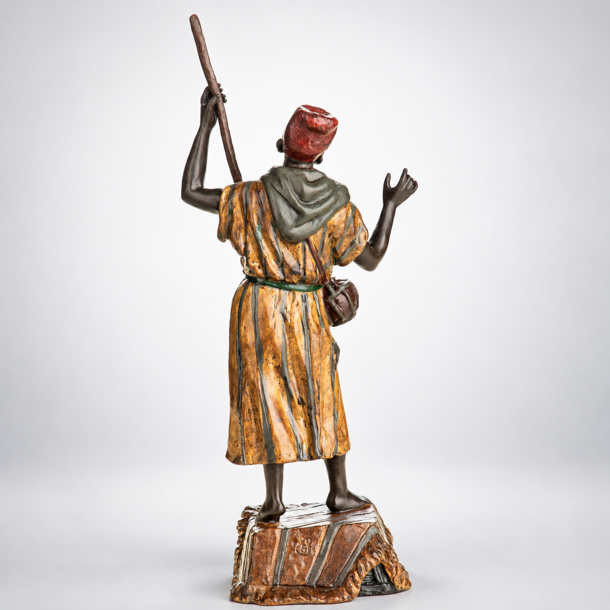 Musician Vienna Bronze Figurine – Cold Painted
