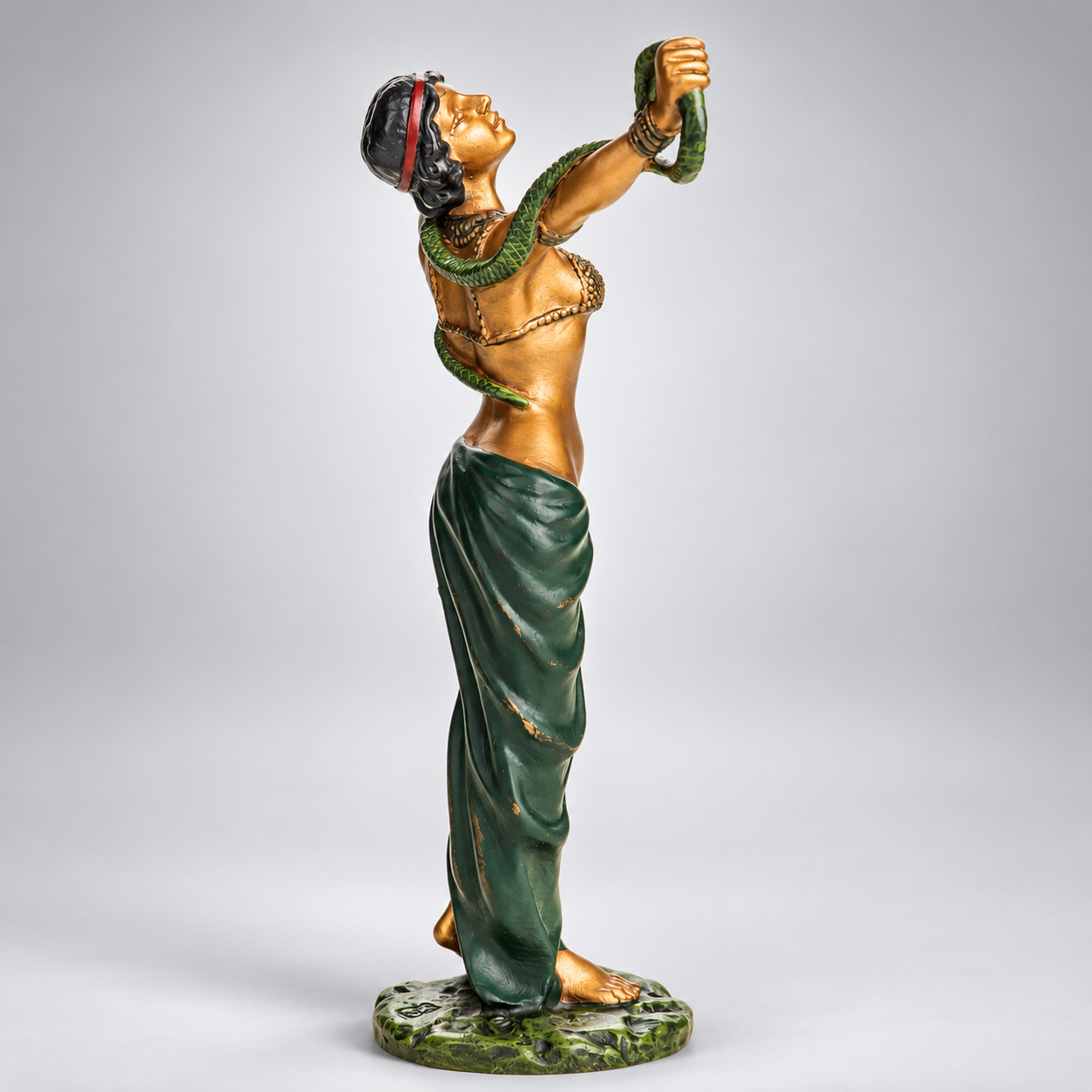 Dancer with Snake Vienna Bronze Figurine – Cold Painted