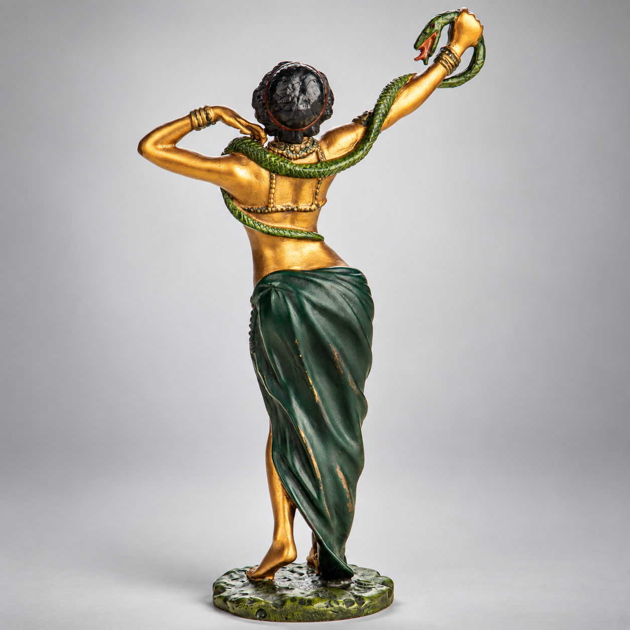 Dancer with Snake Vienna Bronze Figurine – Cold Painted