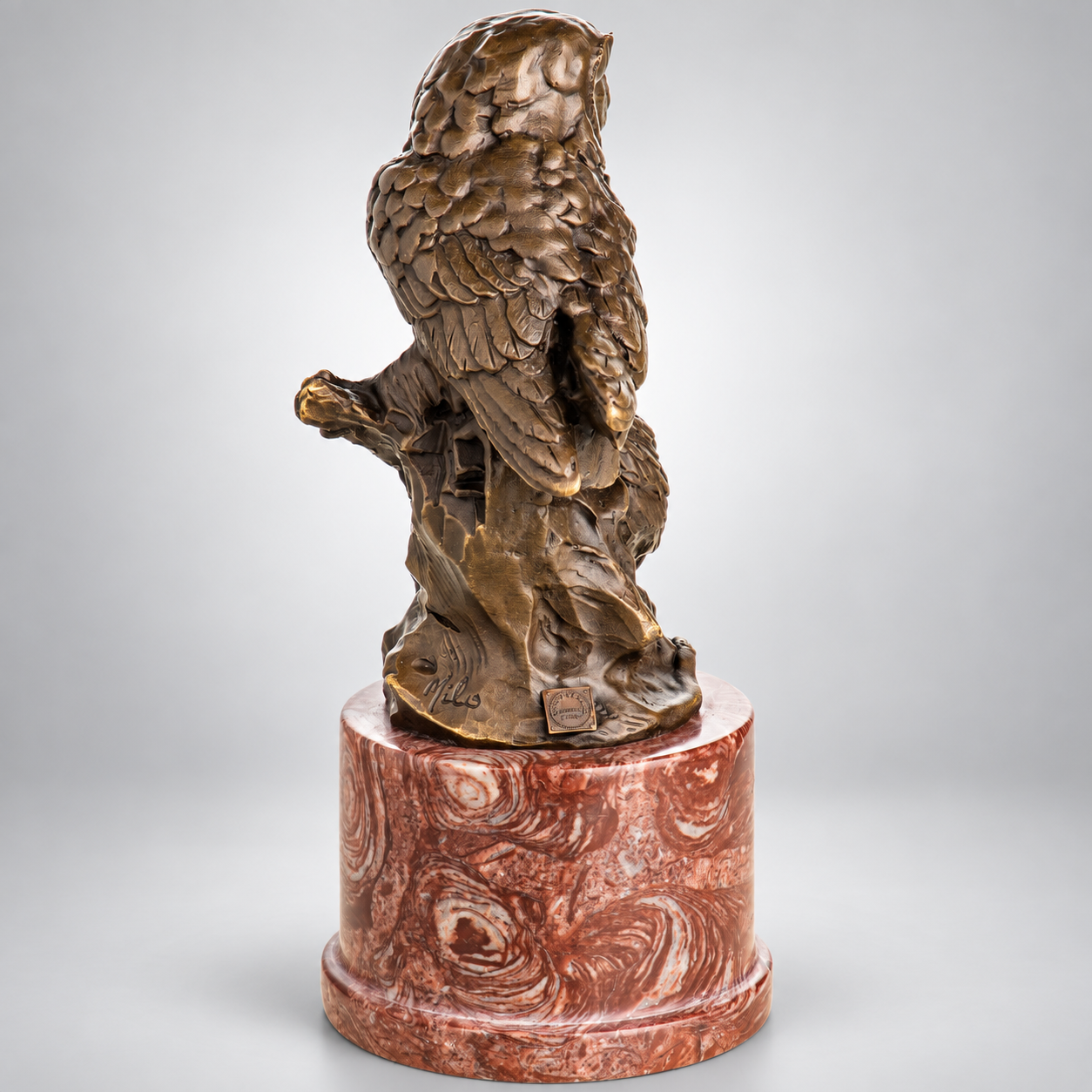 Owls Bronze Sculpture – view 3