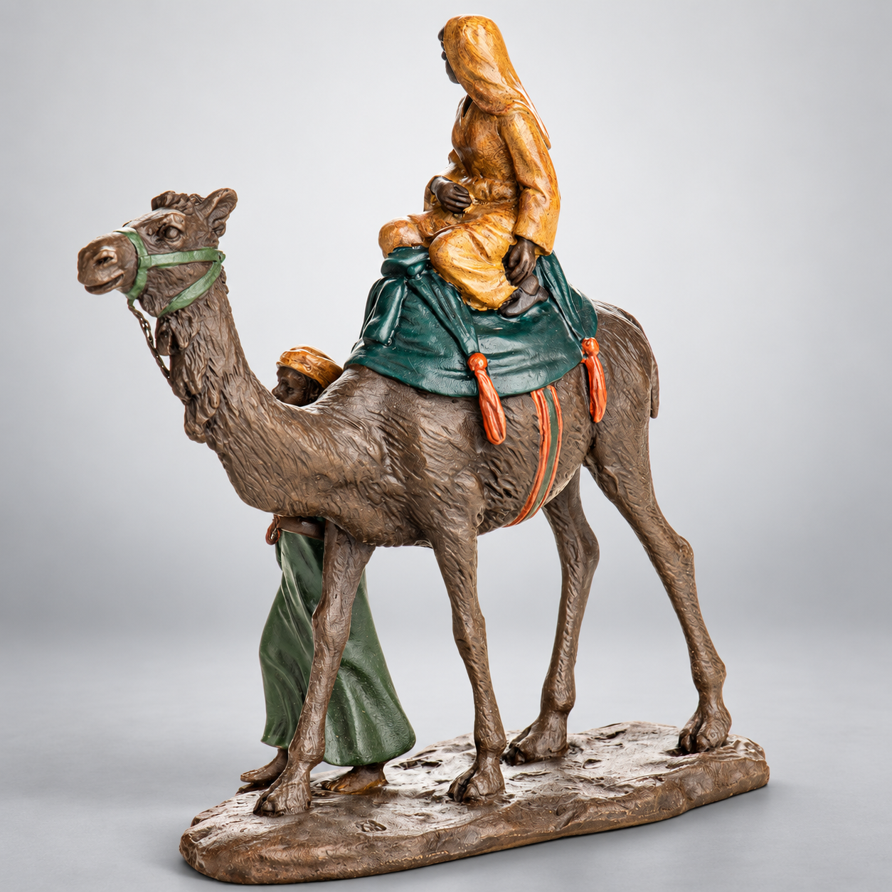 Arab with Camel Vienna Bronze Figurine – Cold Painted