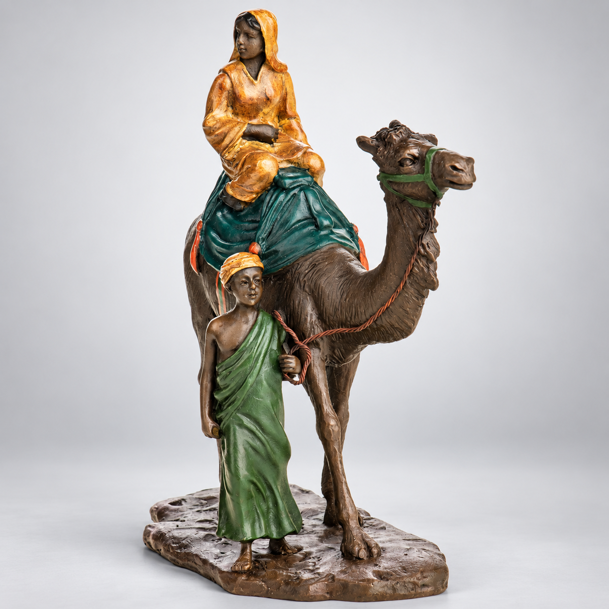 Arab with Camel Vienna Bronze Figurine – Cold Painted