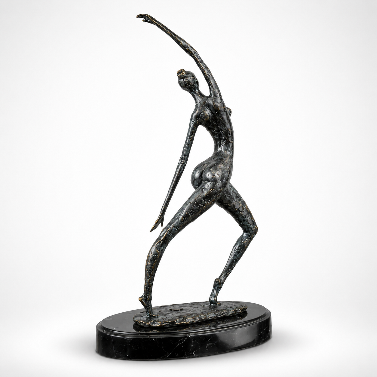 Modernist Bronze Sculpture of a Female Nude | Handcrafted Bronze Decor