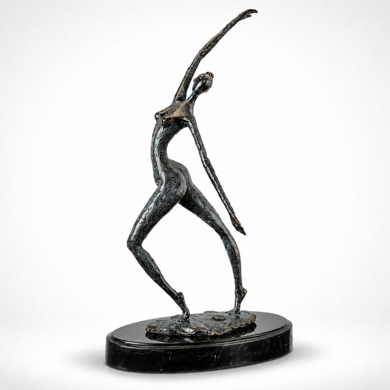 Modernist Bronze Sculpture of a Female Nude | Handcrafted Bronze Decor