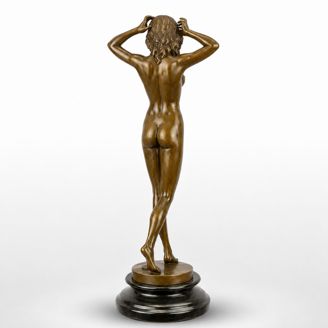 Bronze Sculpture Titled 'First Shiver' – Nude Female Figure