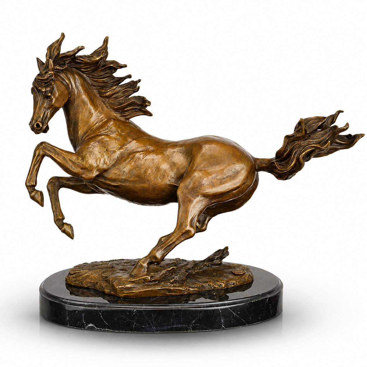 Horse on marble base | Animal Sculptures | Home Decor | Handcrafted