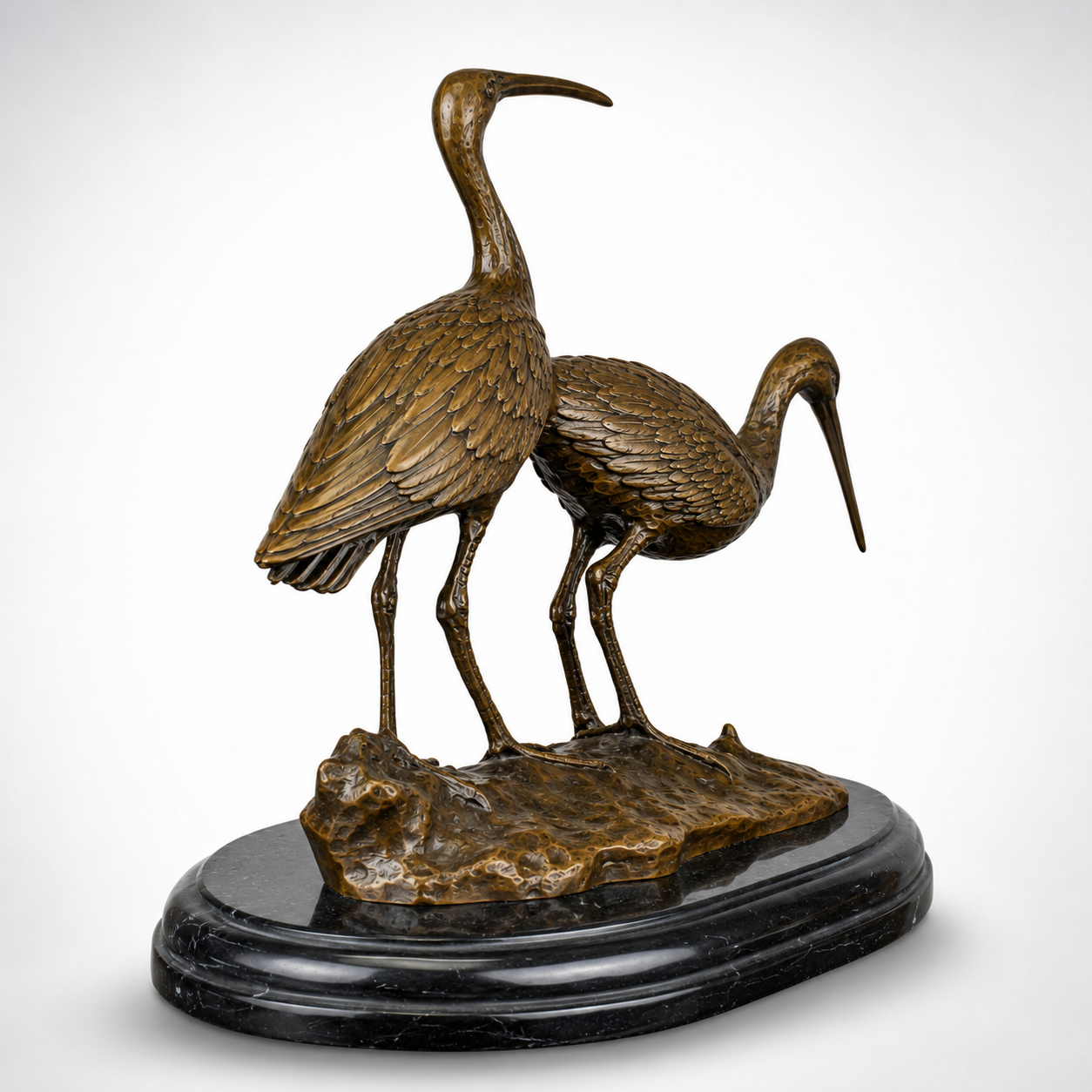 Elegance of the Wetlands: Bronze Black-Tailed Godwits, Curios & Collec
