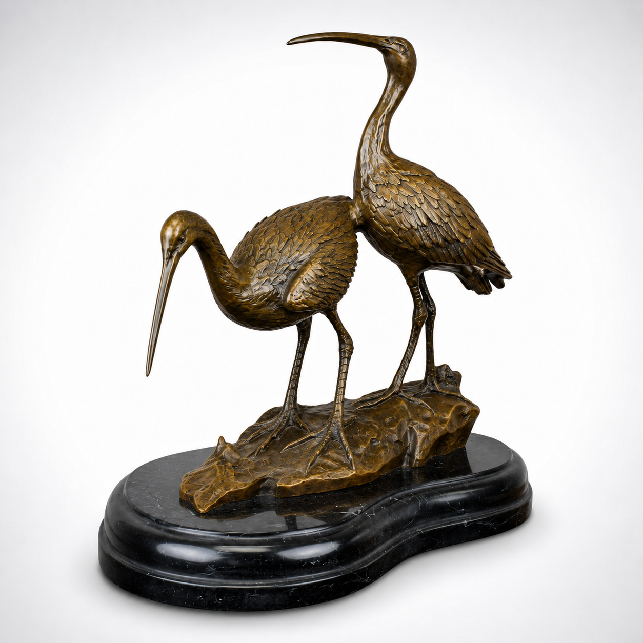 Elegance of the Wetlands: Bronze Black-Tailed Godwits, Curios & Collec