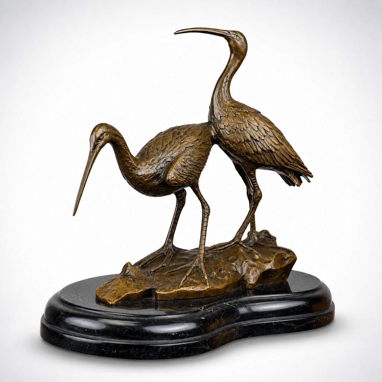 Elegance of the Wetlands: Bronze Black-Tailed Godwits, Curios & Collec