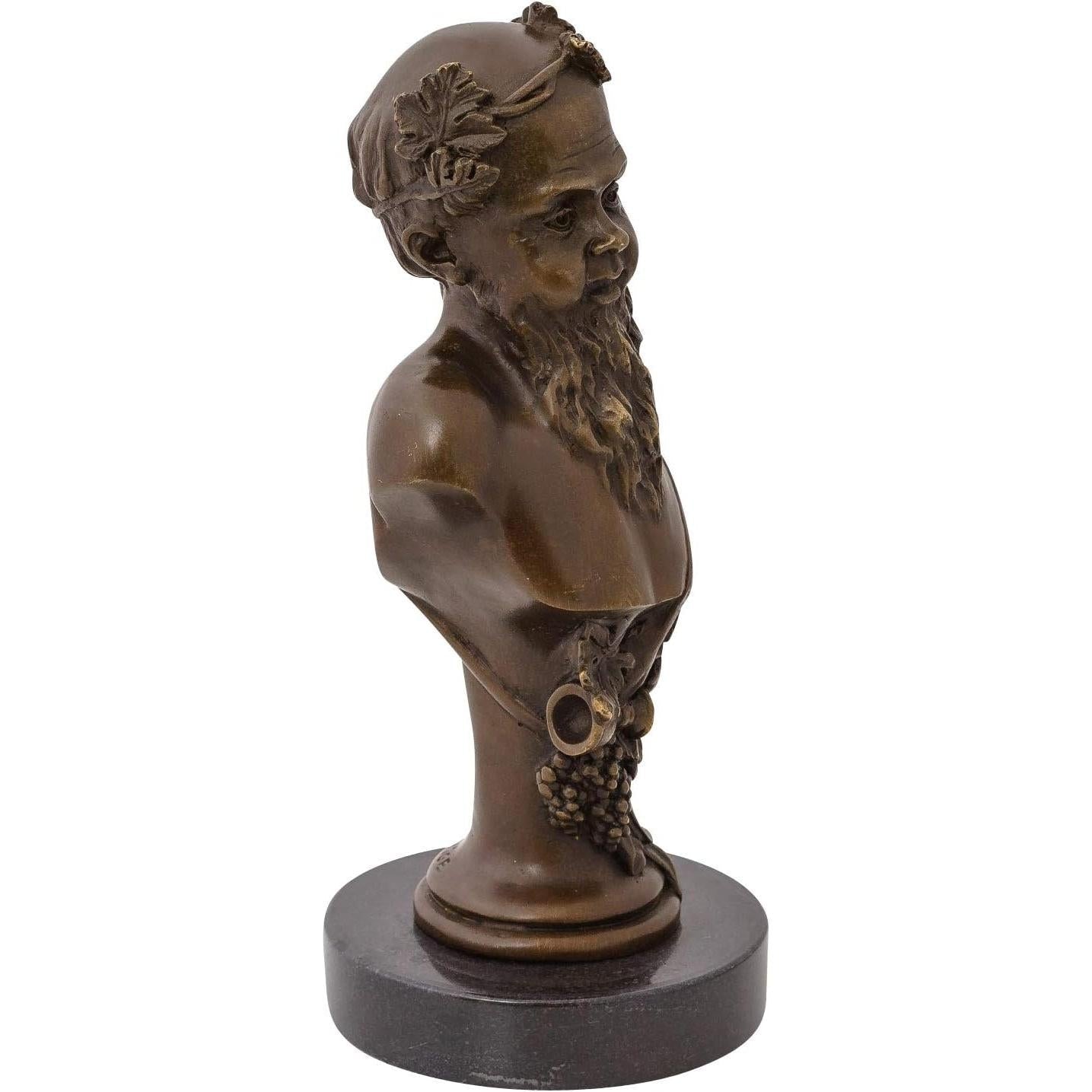 Bearded Classical Bust | Handcrafted Bronze Decor
