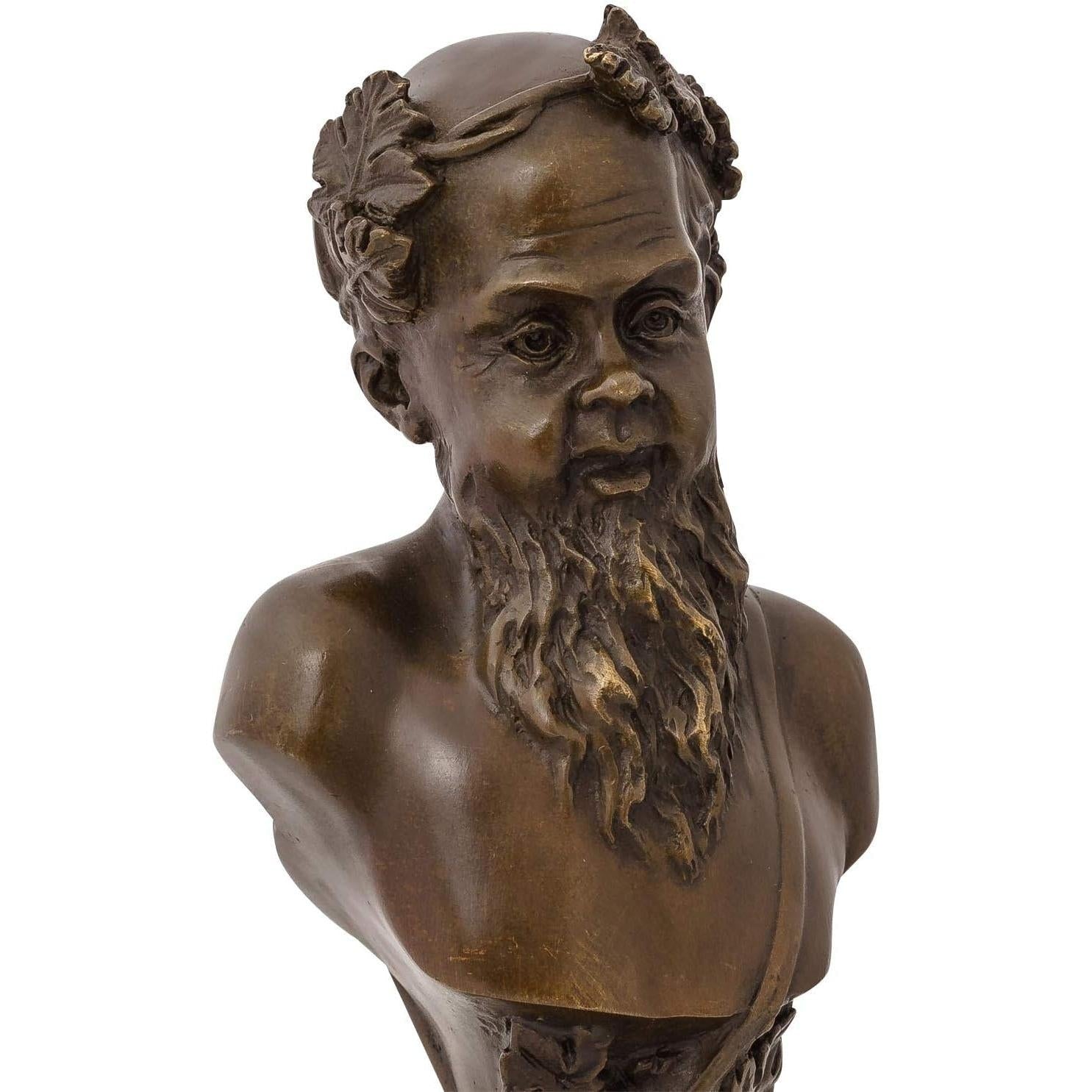 Bearded Classical Bust | Handcrafted Bronze Decor