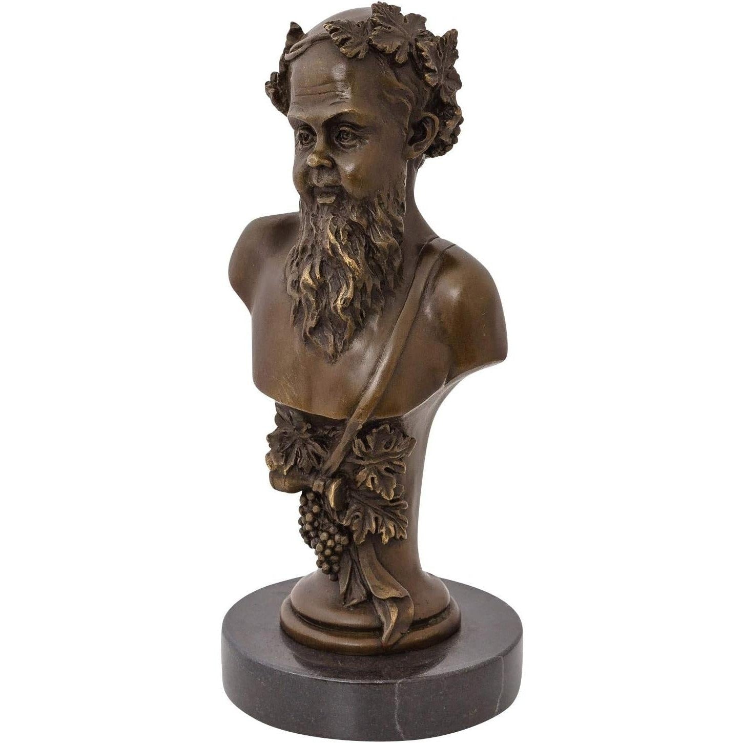 Bearded Classical Bust | Handcrafted Bronze Decor