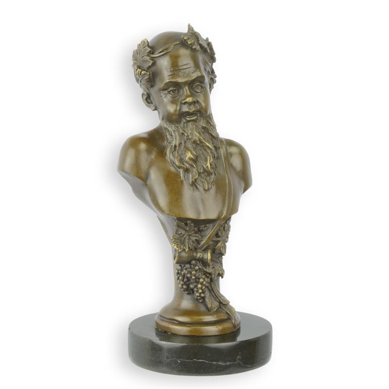 Bearded Classical Bust | Handcrafted Bronze Decor