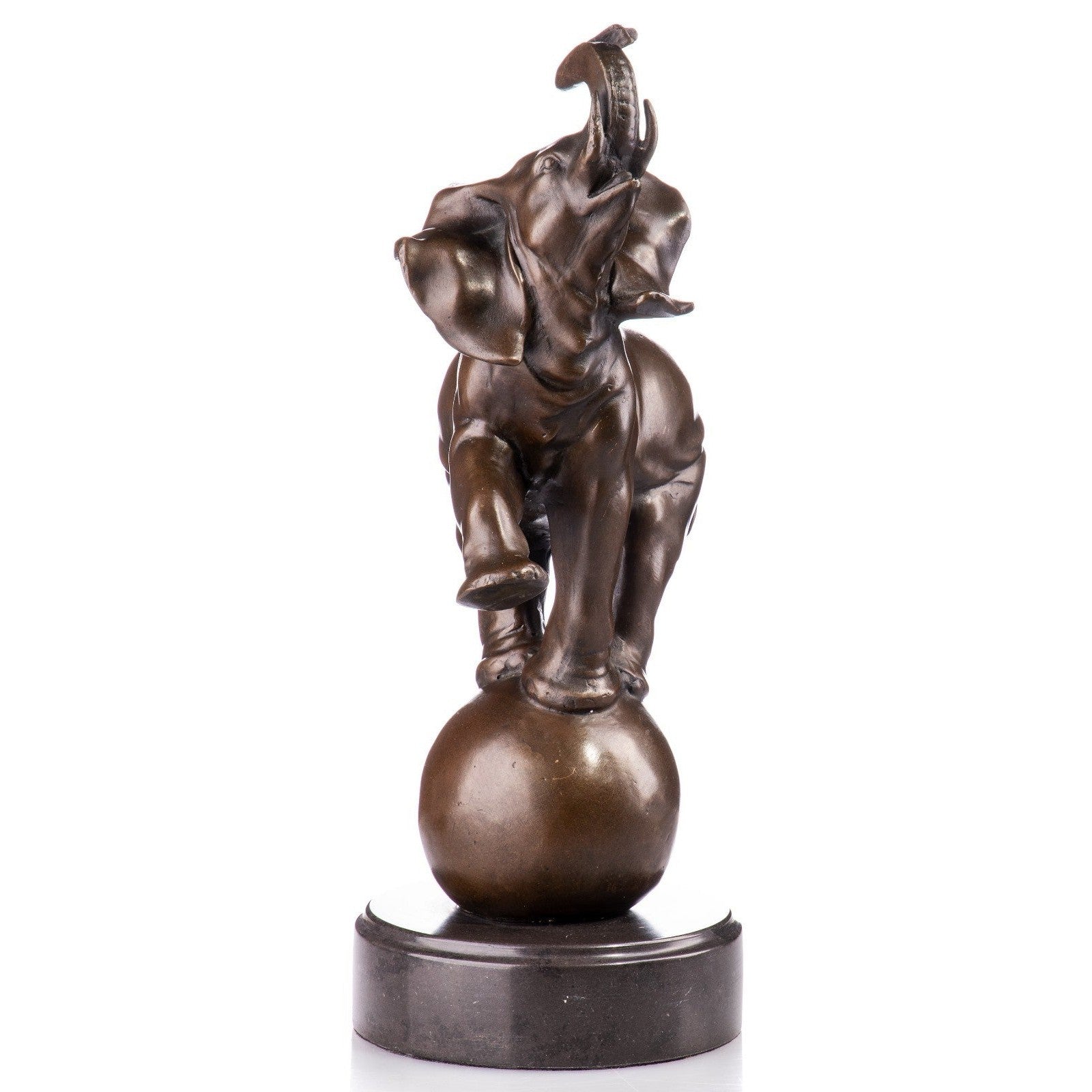 Elephant Balance Sculpture | Handcrafted Bronze Decor