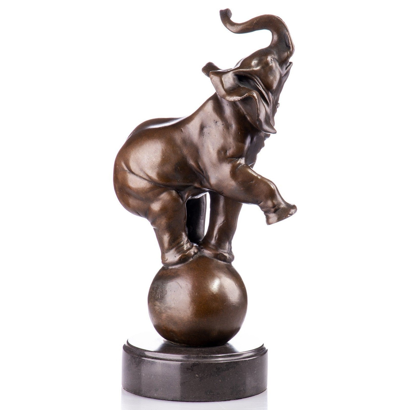 Elephant Balance Sculpture | Handcrafted Bronze Decor