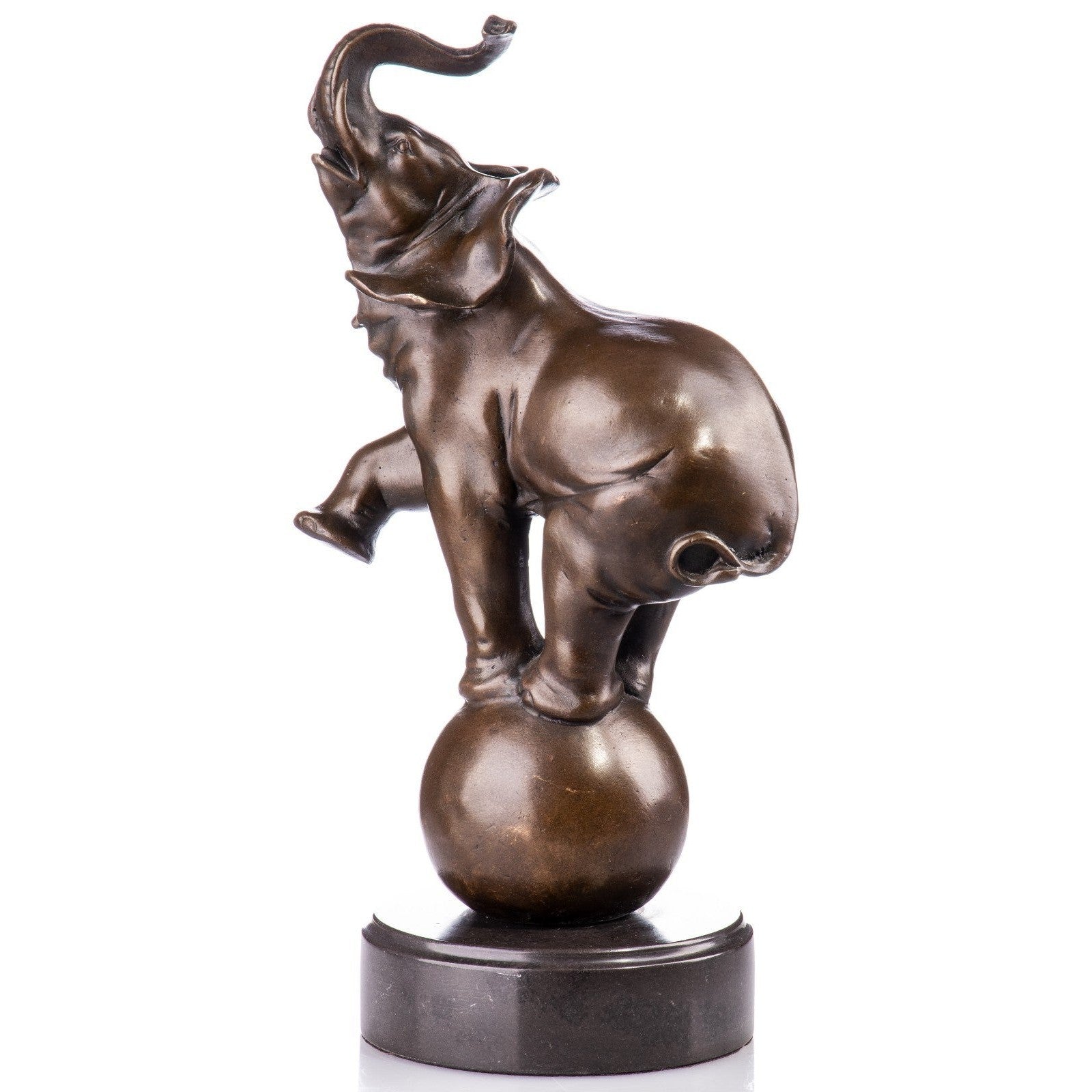 Elephant Balance Sculpture | Handcrafted Bronze Decor