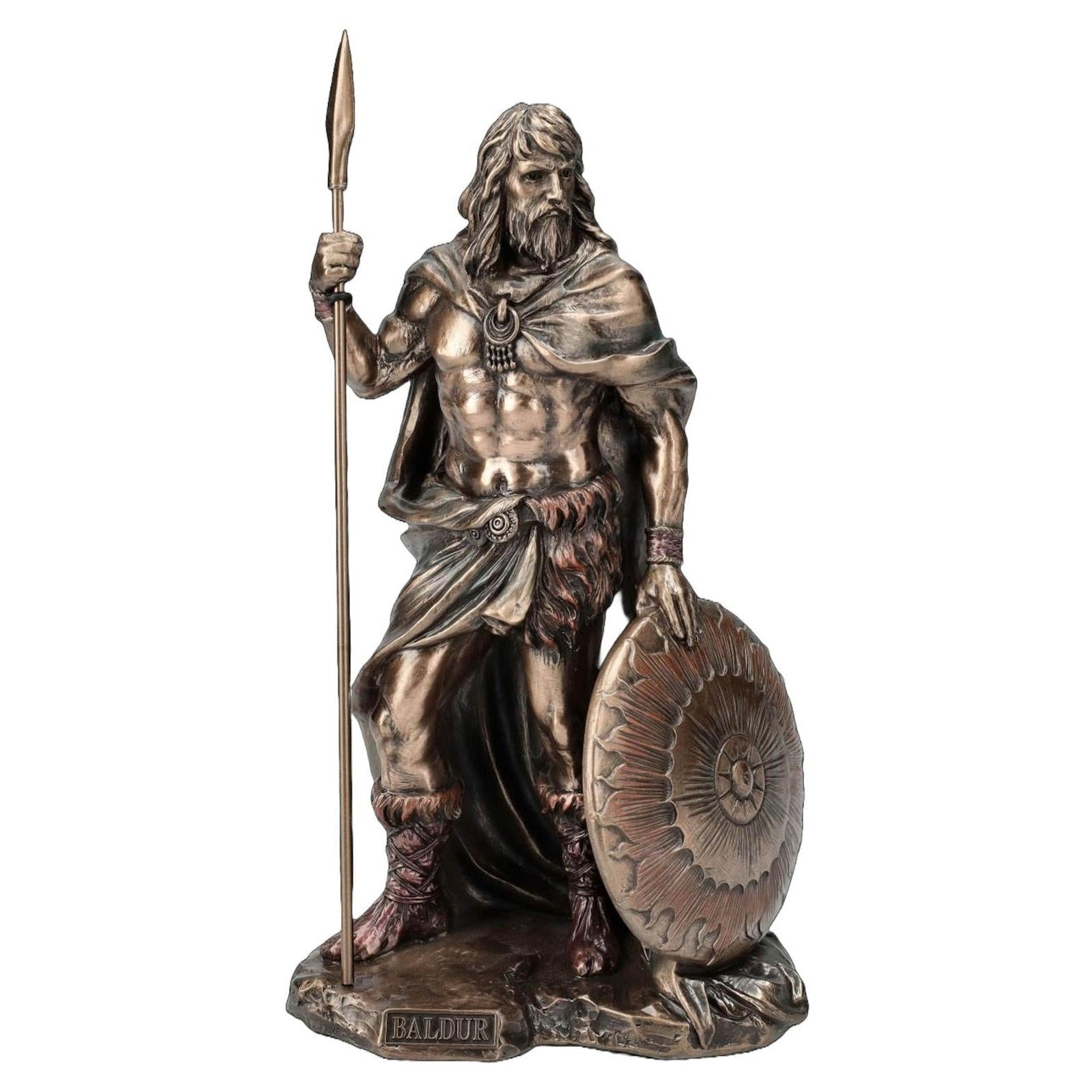 Baldur Viking Warrior Statue | Handcrafted Bronze Decor