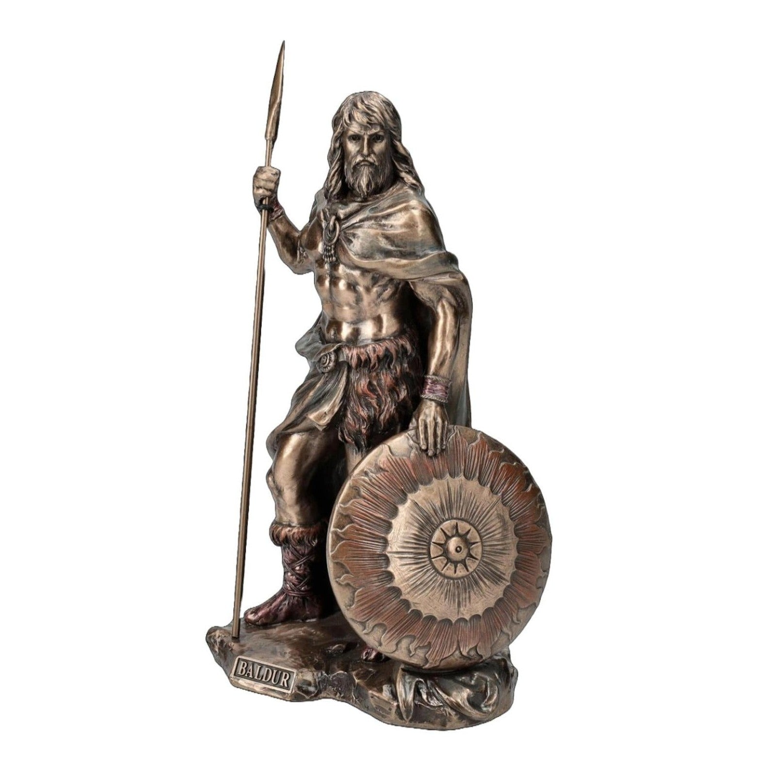 Baldur Viking Warrior Statue | Handcrafted Bronze Decor