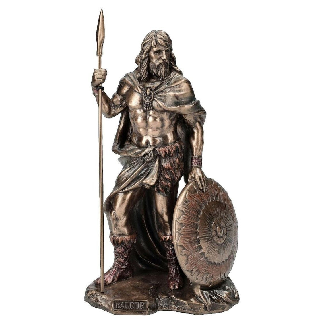 Baldur Viking Warrior Statue | Handcrafted Bronze Decor