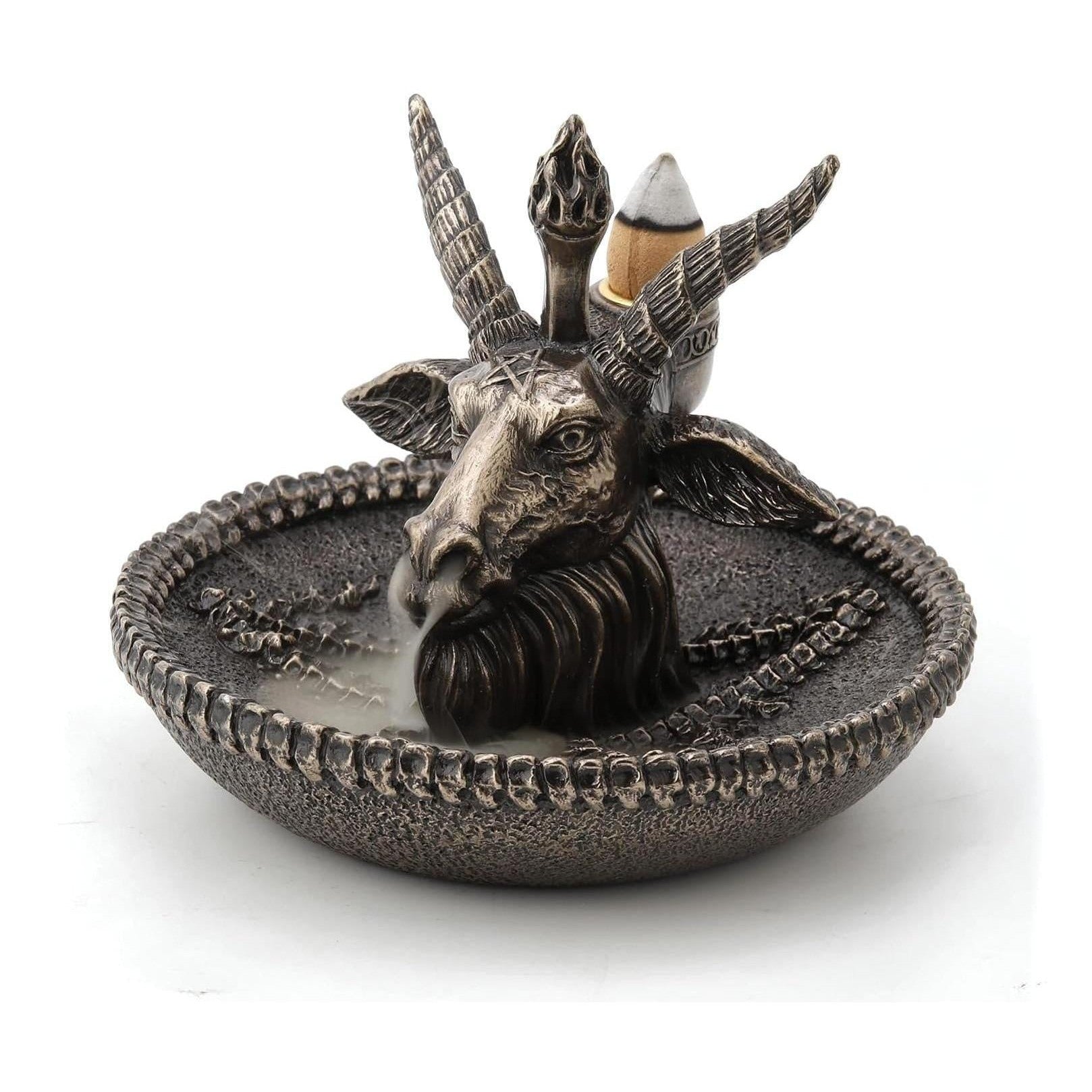 Baphomet Incense Burner Statue | Handcrafted Bronze Decor