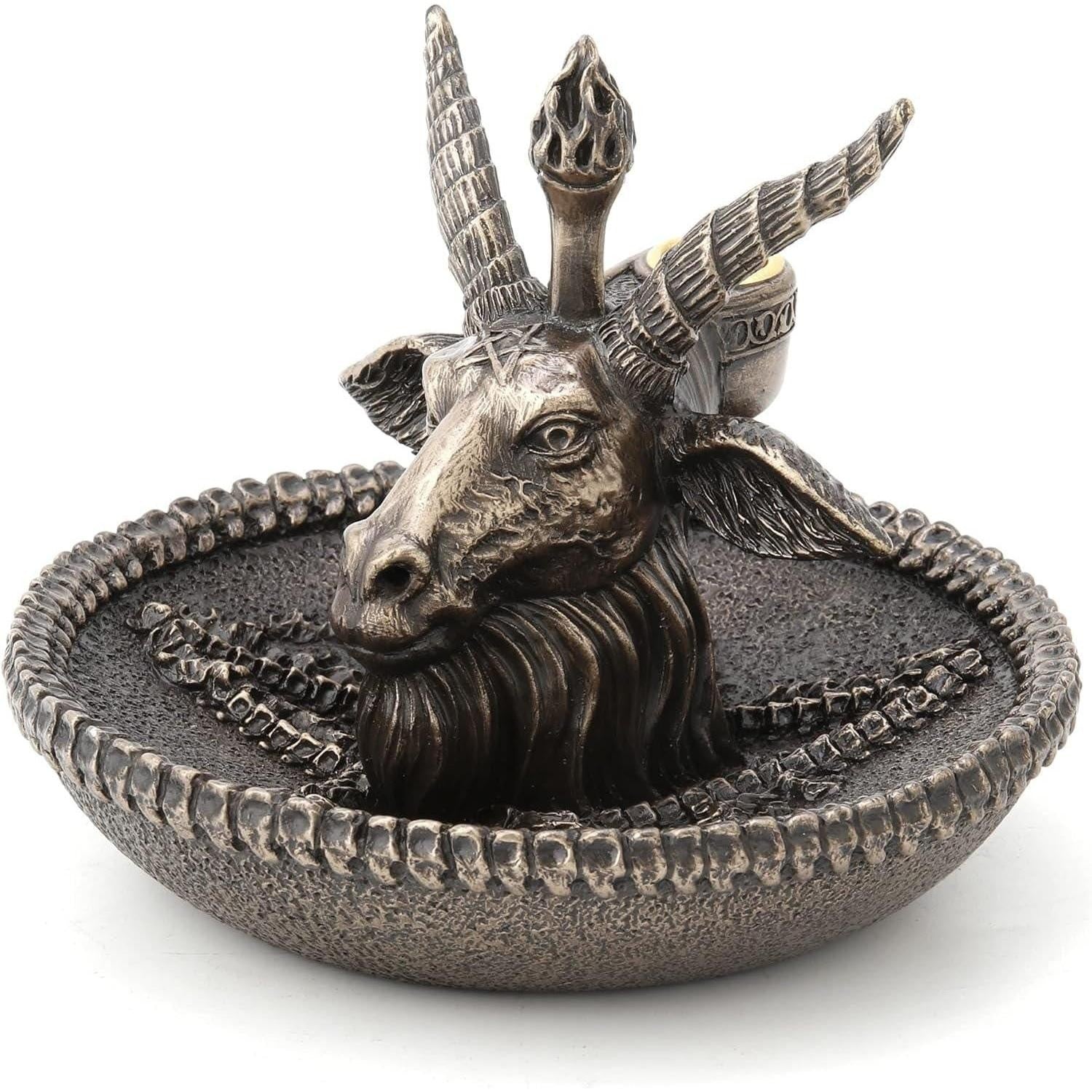 Baphomet Incense Burner Statue | Handcrafted Bronze Decor