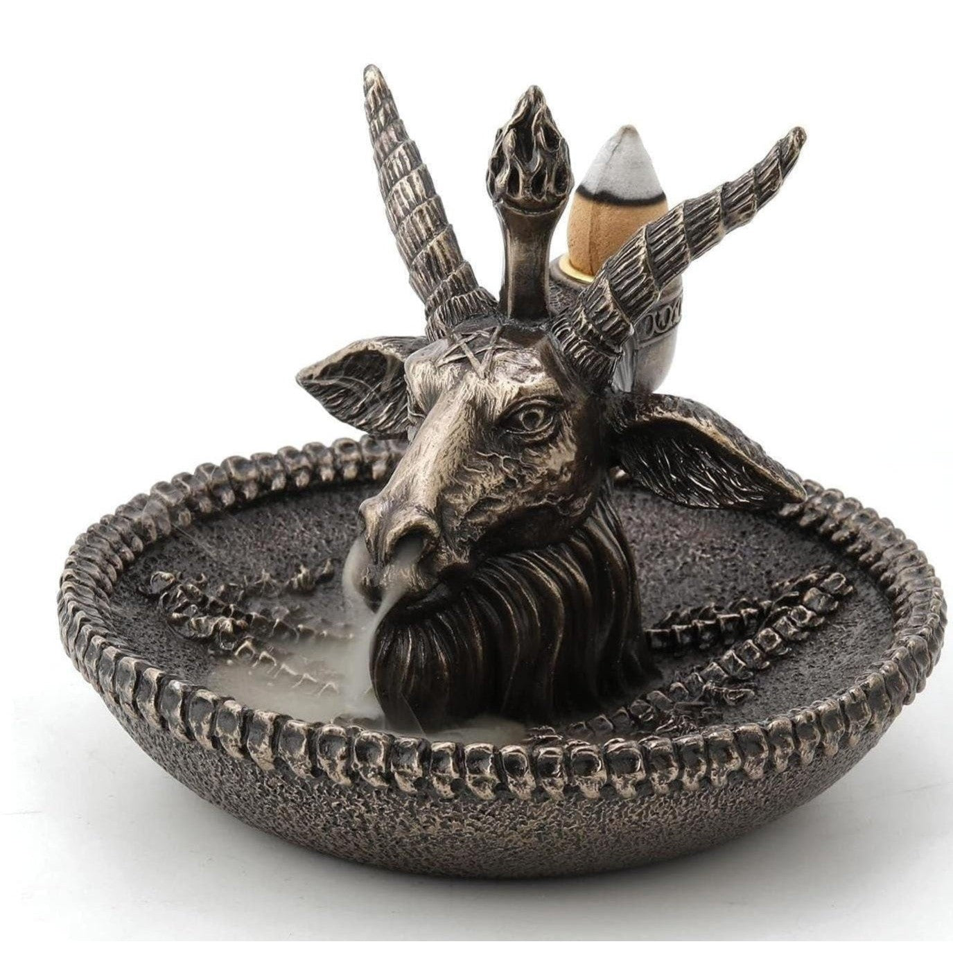 Baphomet Incense Burner Statue | Handcrafted Bronze Decor