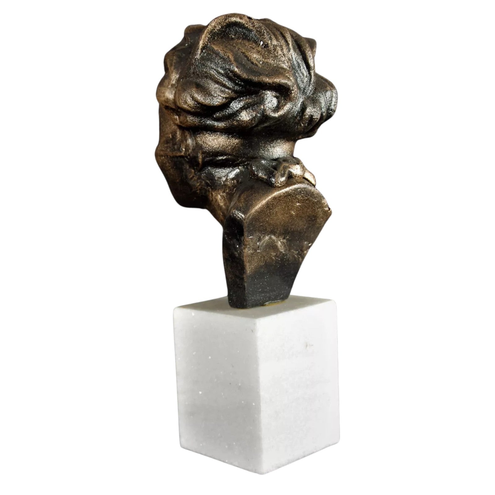 Blindfolded Woman Bust | Handcrafted Bronze Decor