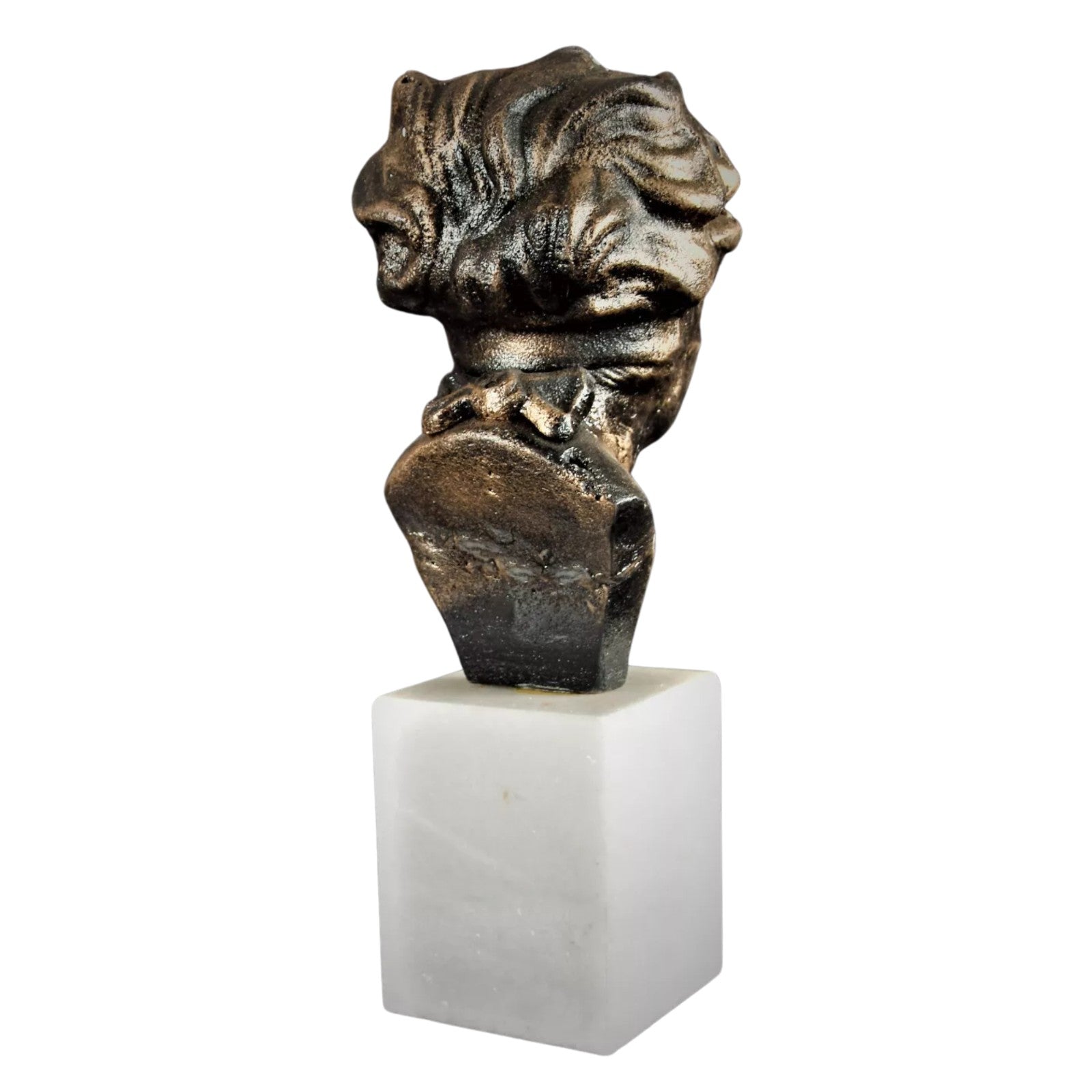 Blindfolded Woman Bust | Handcrafted Bronze Decor