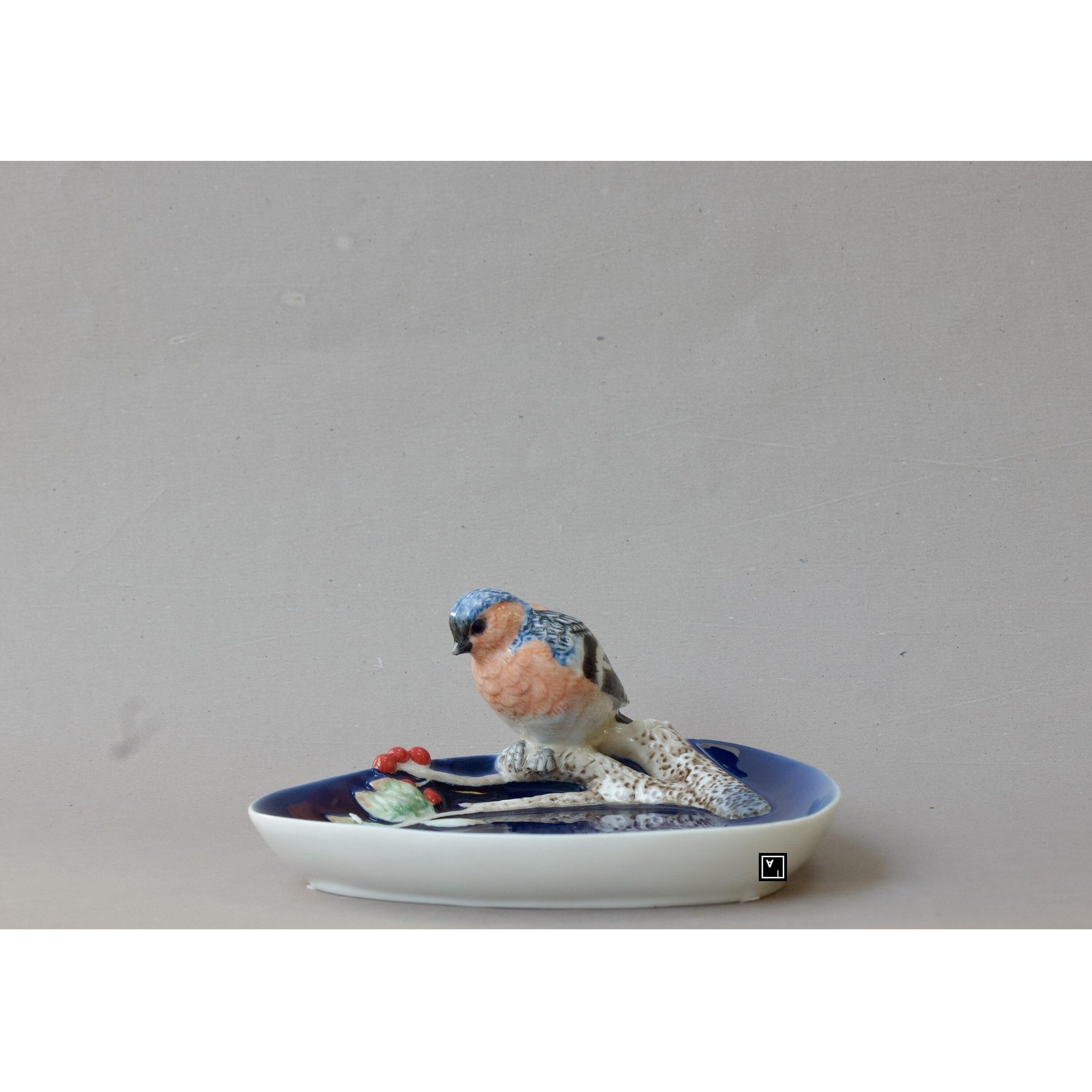 Blue Bird Porcelain Tray | Handcrafted Porcelain Decor