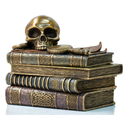 Book decor with Skull Jewellry Box | Curios & Collectibles