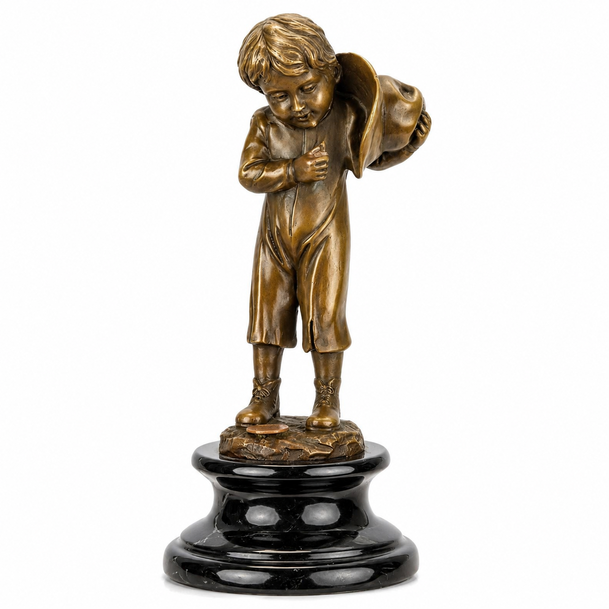 Cherub Angel Figurine | Handcrafted Bronze Decor