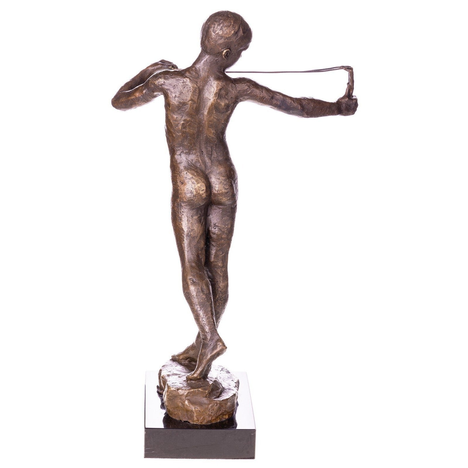 Child Archer Statue | Handcrafted Bronze Decor | Unique Home Accent