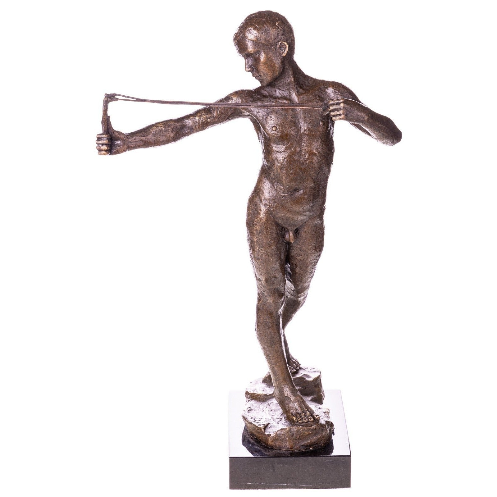 Child Archer Statue | Handcrafted Bronze Decor | Unique Home Accent
