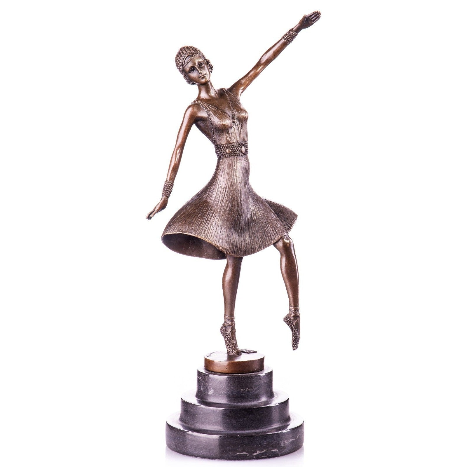 Ballet Dancer Sculpture | Handcrafted Bronze Decor