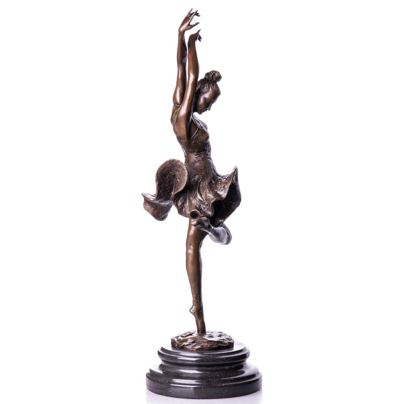 Dancing Woman Sculpture | Handcrafted Bronze Decor