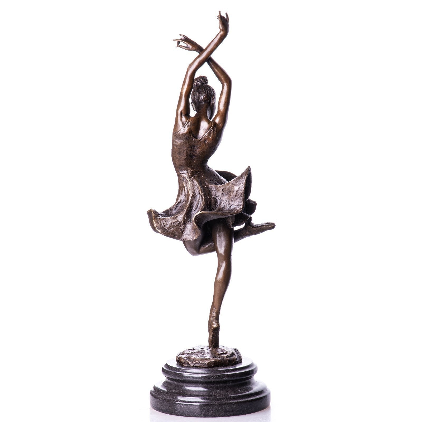 Dancing Woman Sculpture | Handcrafted Bronze Decor