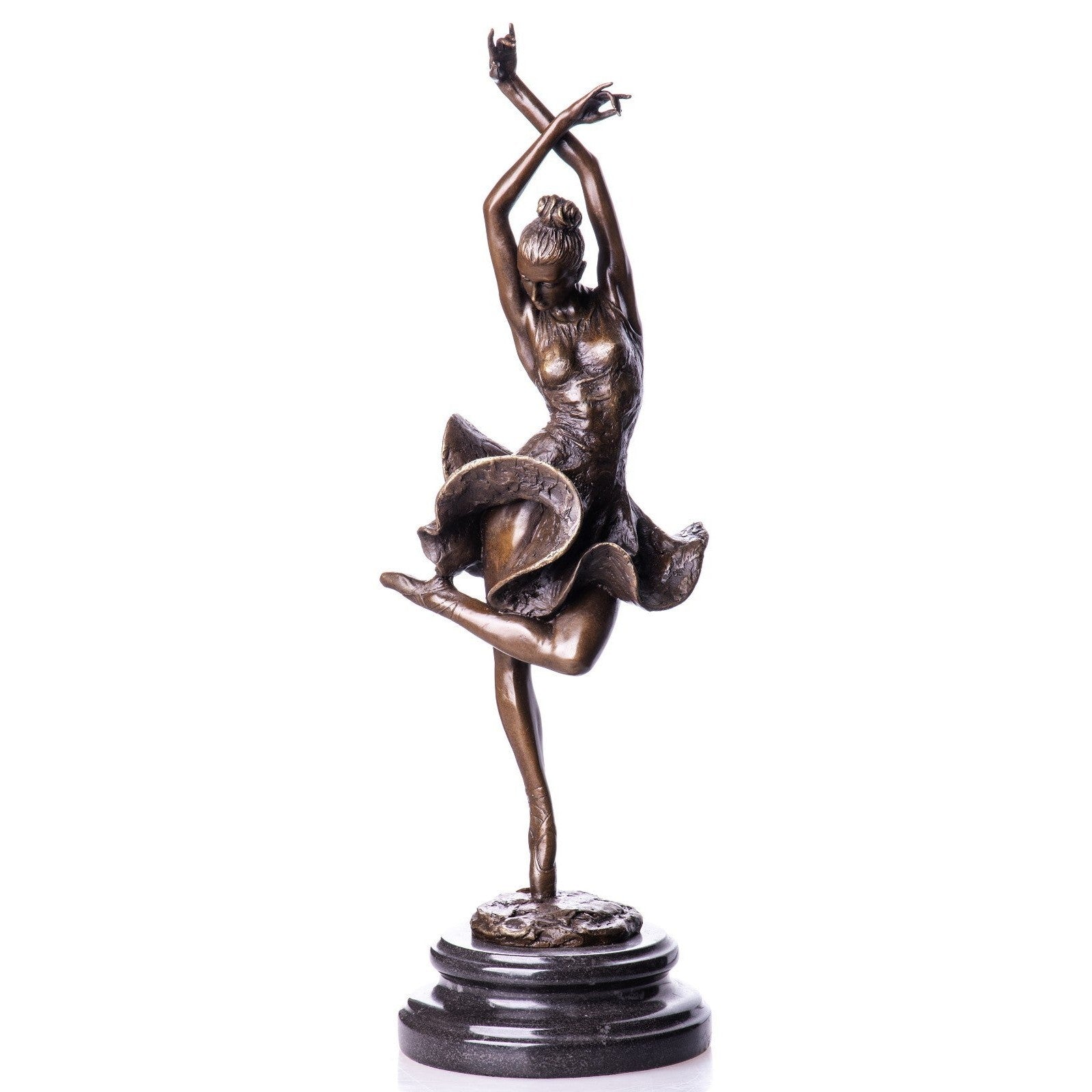 Dancing Woman Sculpture | Handcrafted Bronze Decor
