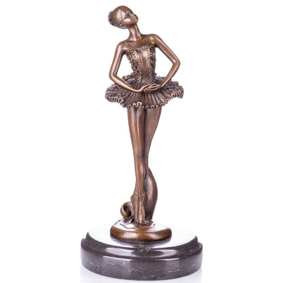 Ballet Dancer Figurine | Handcrafted Bronze Decor