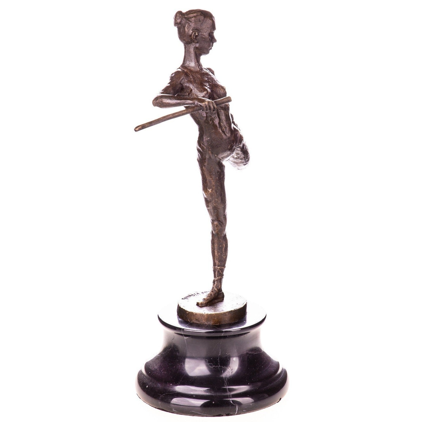 Ballet Dancer Pose Sculpture | Handcrafted Bronze Decor