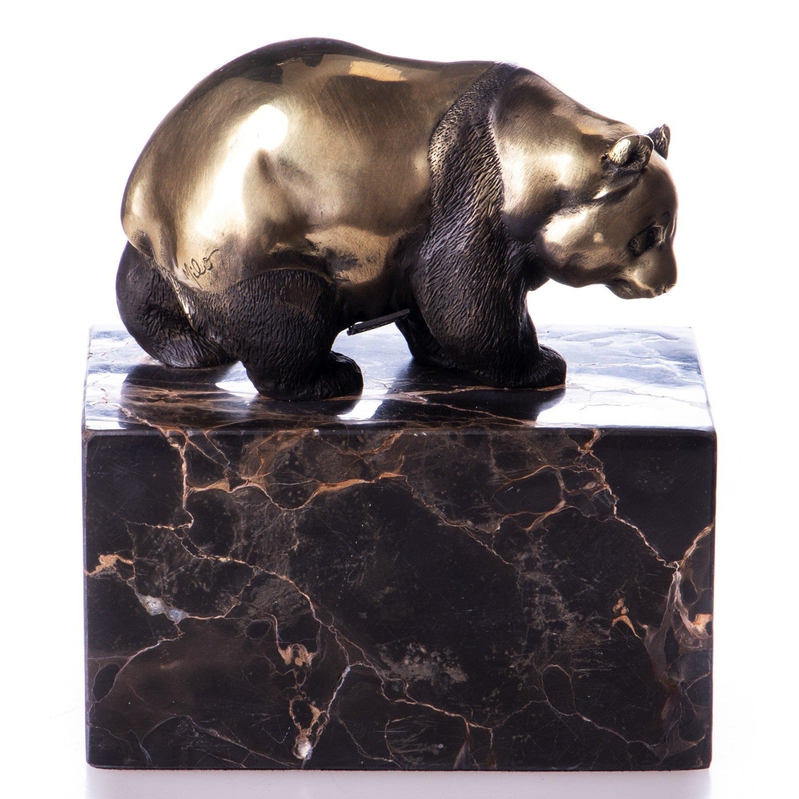 Bear Sculpture | Handcrafted Bronze Decor | Unique Home Accent