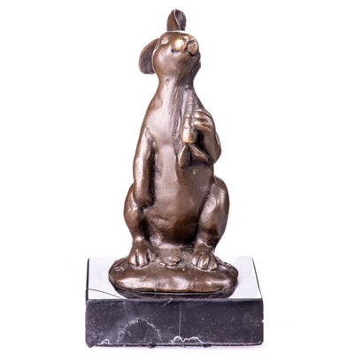 Sitting Kangaroo Statue | Handcrafted Bronze Decor
