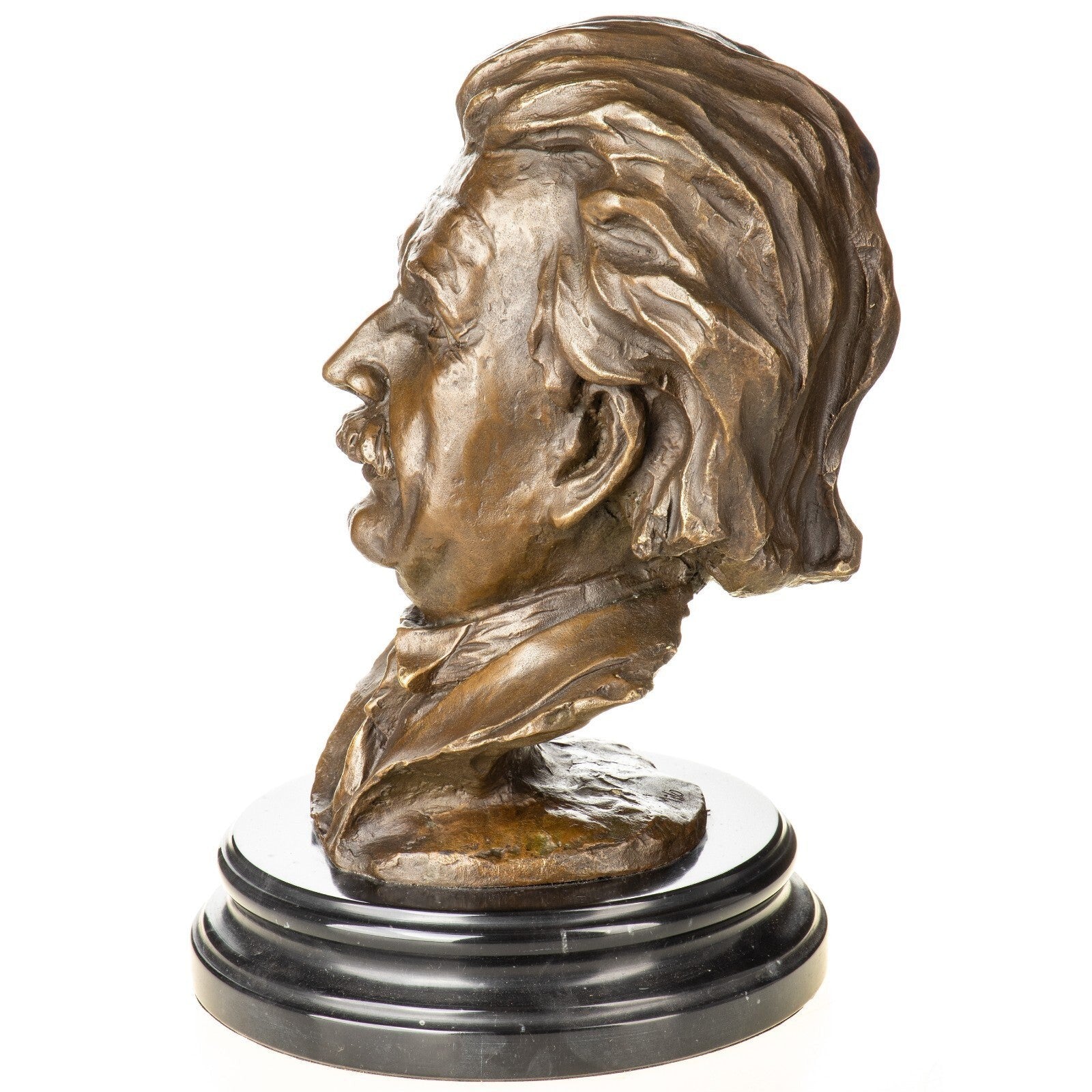Albert Einstein Bust | Handcrafted Bronze Decor | Unique Home Accent