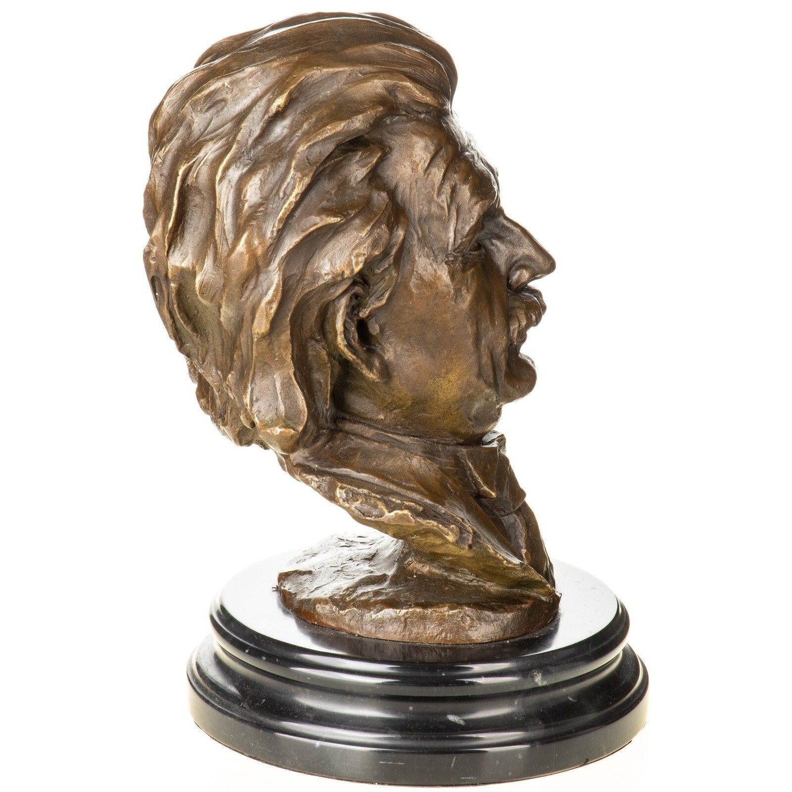 Albert Einstein Bust | Handcrafted Bronze Decor | Unique Home Accent