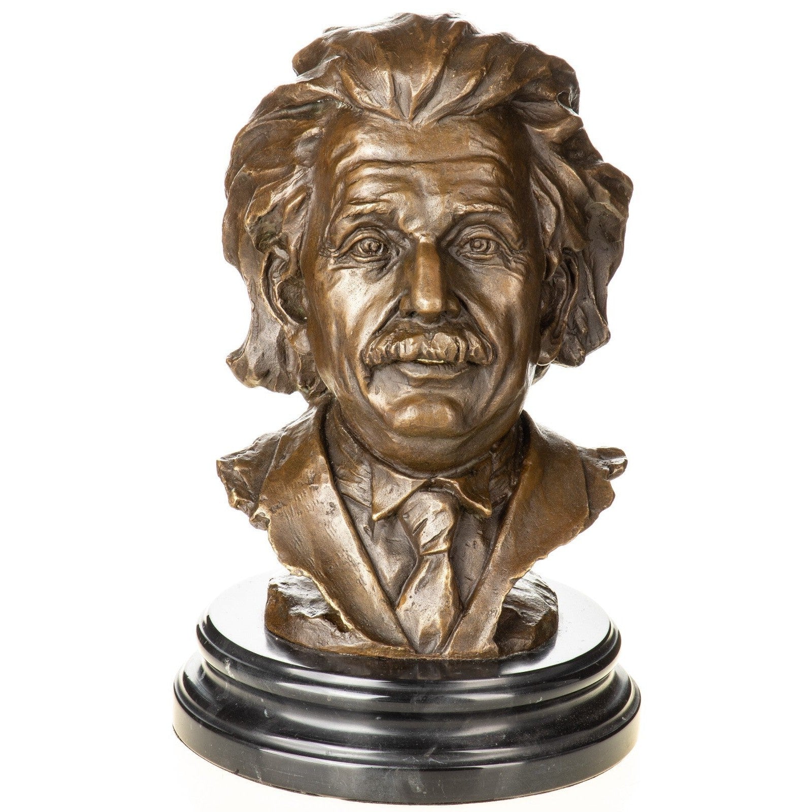 Albert Einstein Bust | Handcrafted Bronze Decor | Unique Home Accent