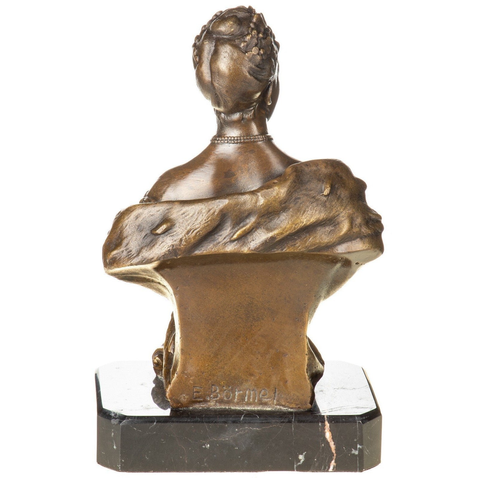 Classical Lady Bust Sculpture | Handcrafted Bronze Decor
