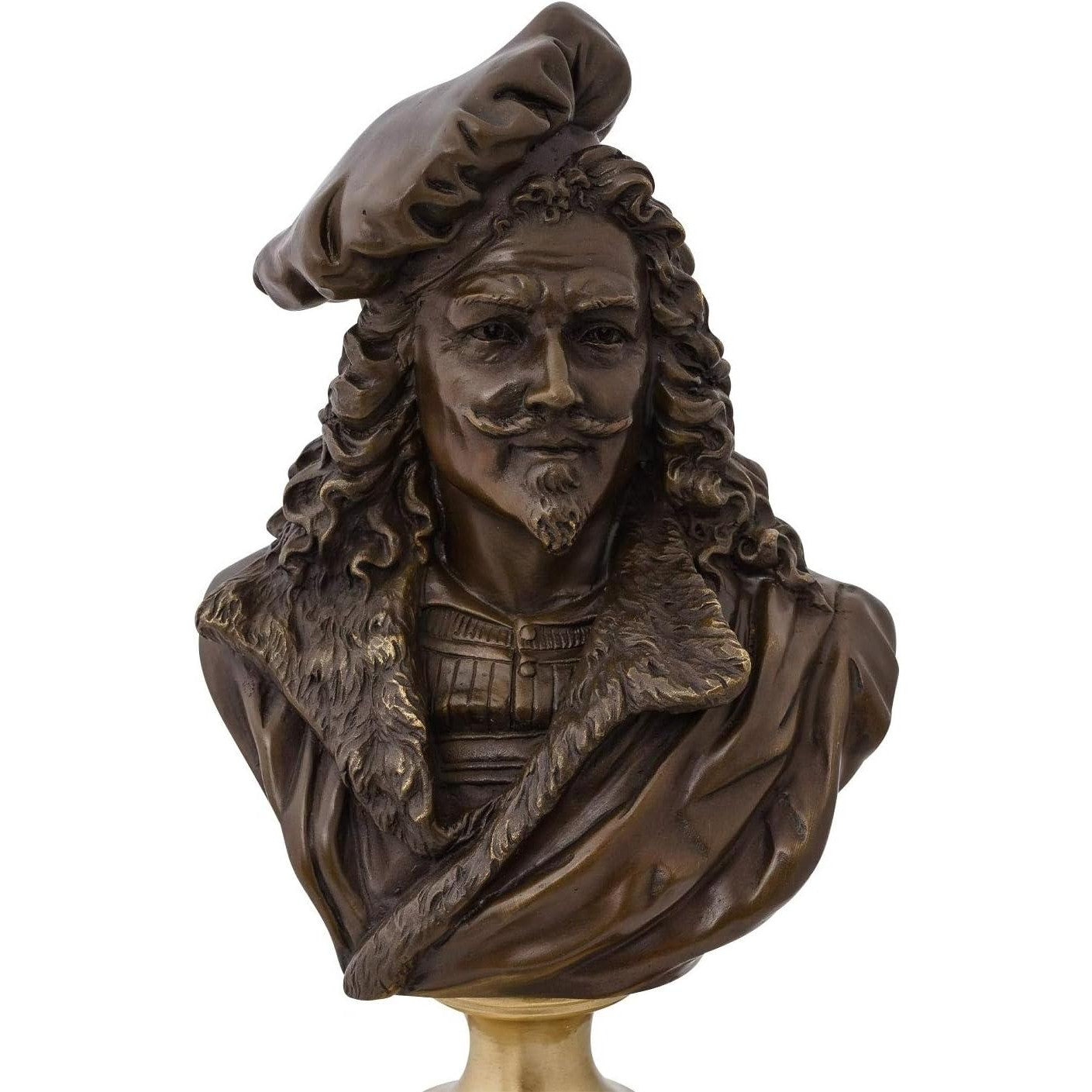 Historical Commander Bust | Handcrafted Bronze Decor