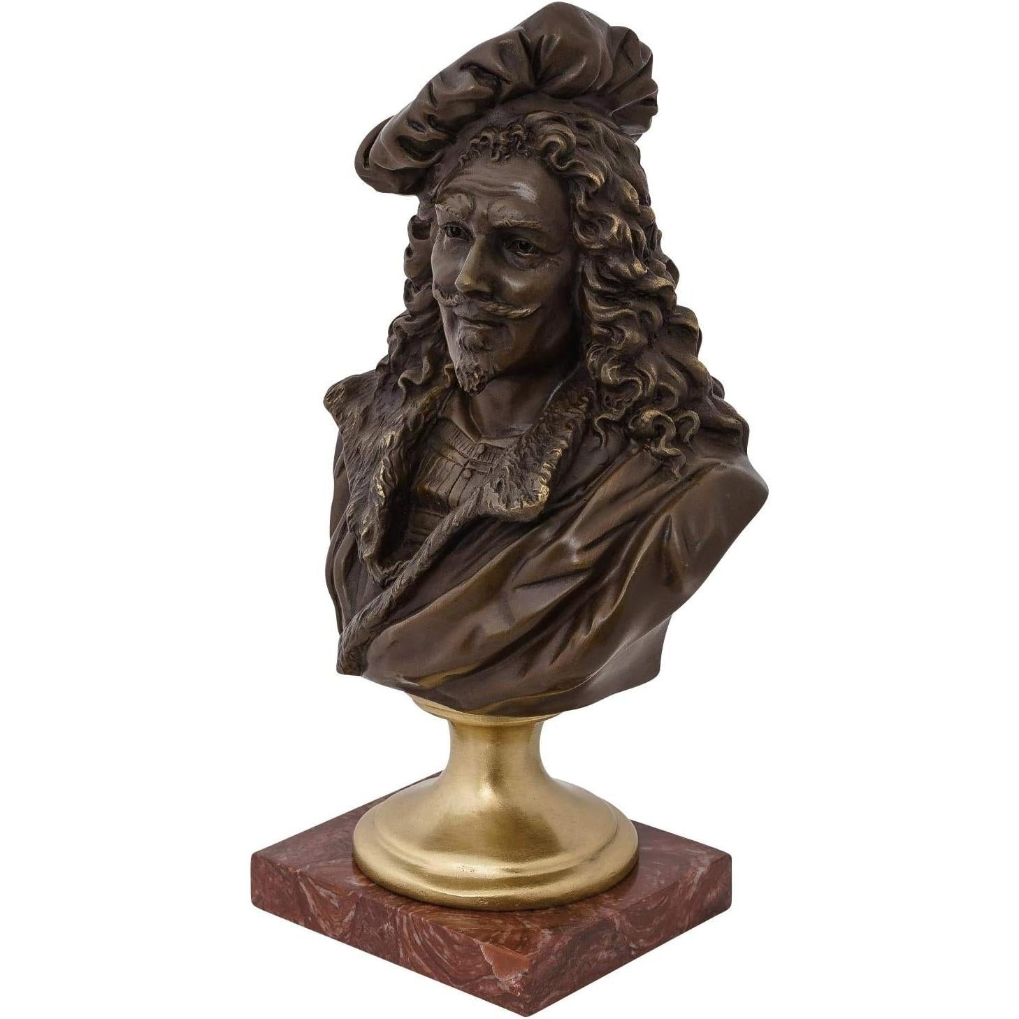 Historical Commander Bust | Handcrafted Bronze Decor