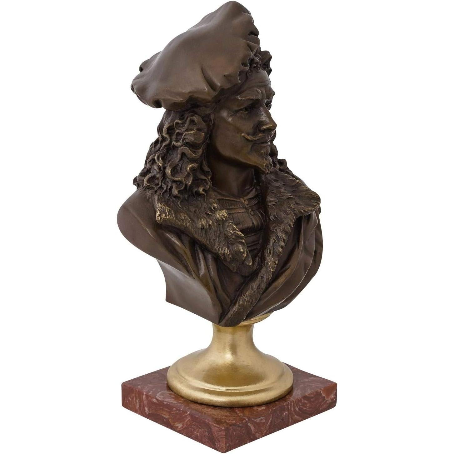 Historical Commander Bust | Handcrafted Bronze Decor