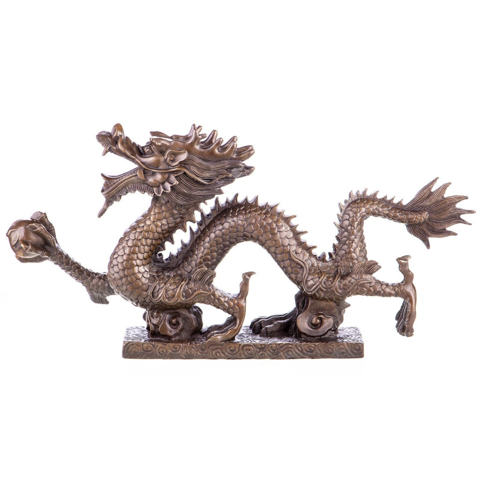 Chinese Dragon Sculpture | Handcrafted Bronze Decor