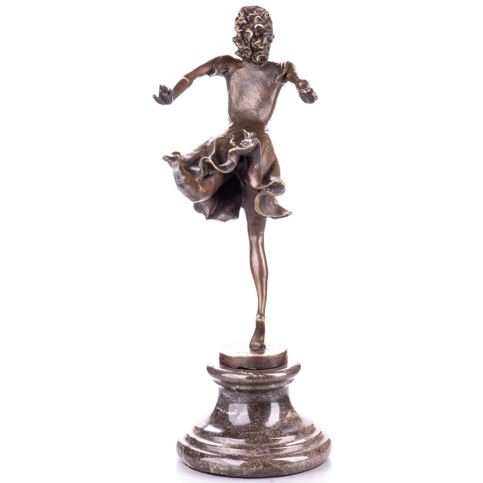 Dancing Woman Sculpture | Handcrafted Bronze Decor